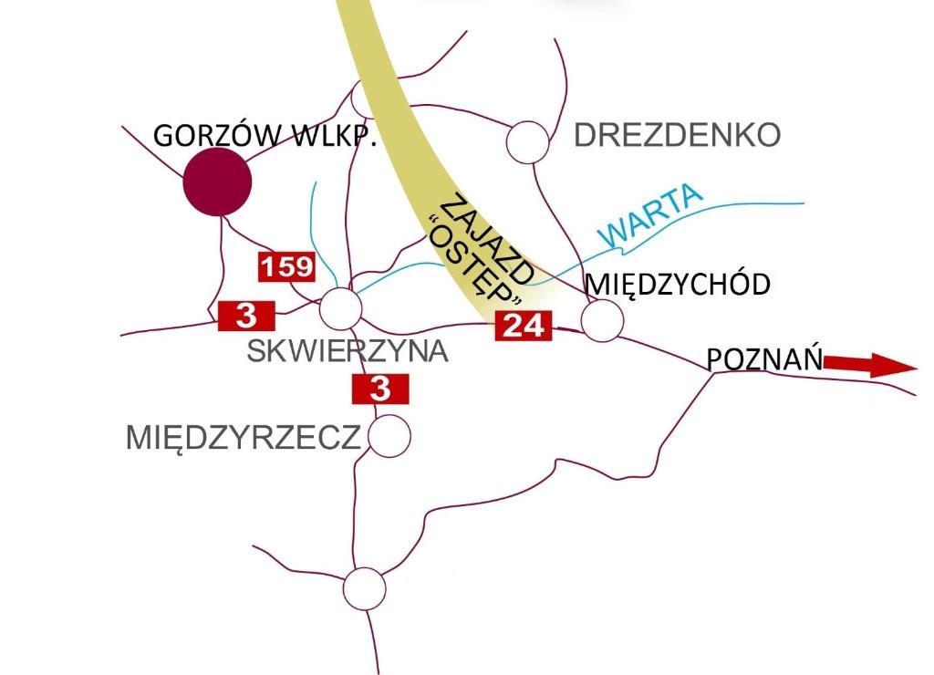 Zajazd Ostep Gorzyń 외부 사진